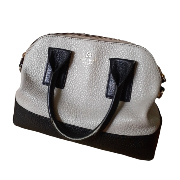 Kate Spade Tan and Black Leather Crossbody Bag